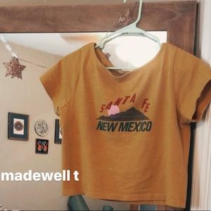 Madewell cropped boxy t